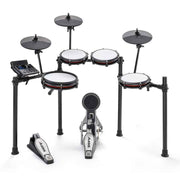 Alesis Nitro Max Kit Eight Piece Electronic Drum Kit with Mesh Heads and Bluetooth