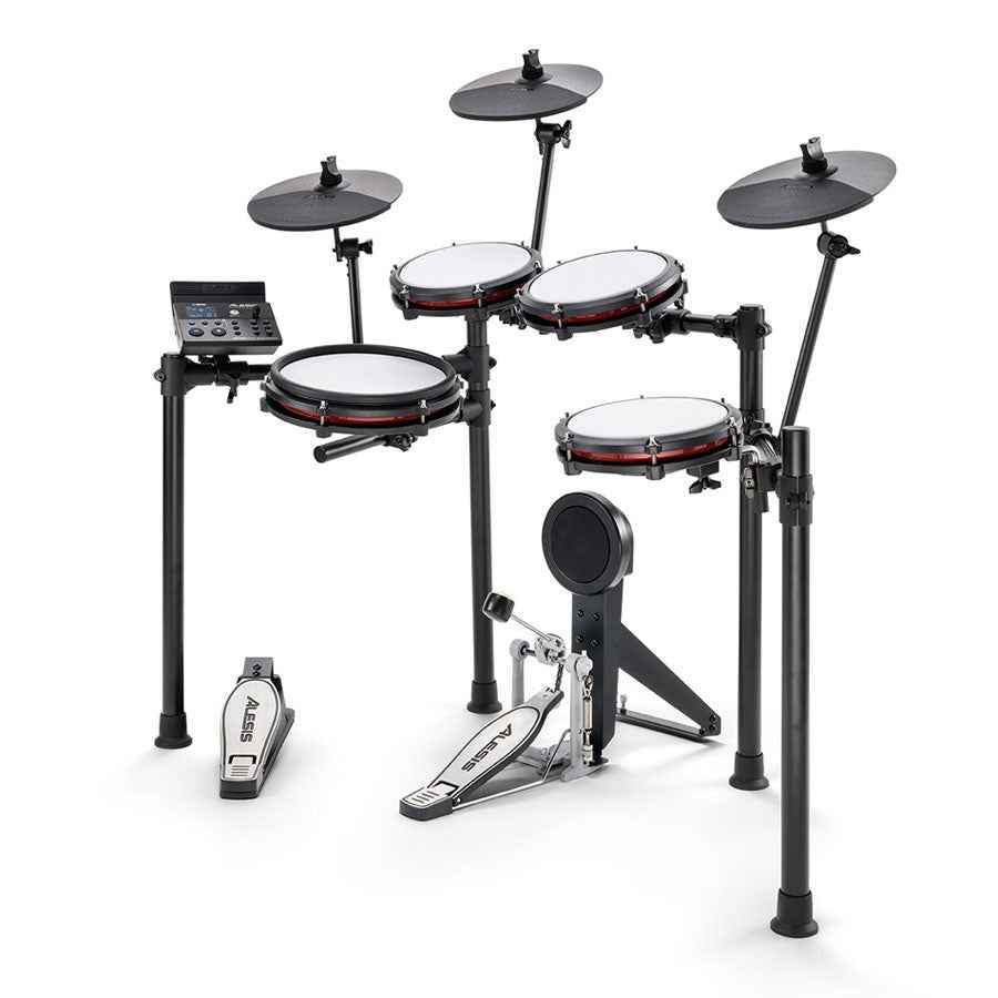 Alesis Nitro Max Kit Eight Piece Electronic Drum Kit with Mesh Heads and Bluetooth