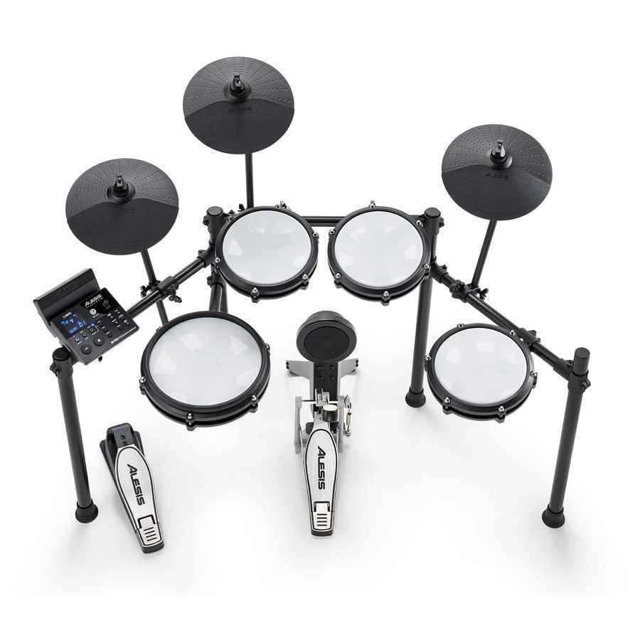 Alesis Nitro Max Kit Eight Piece Electronic Drum Kit with Mesh Heads and Bluetooth