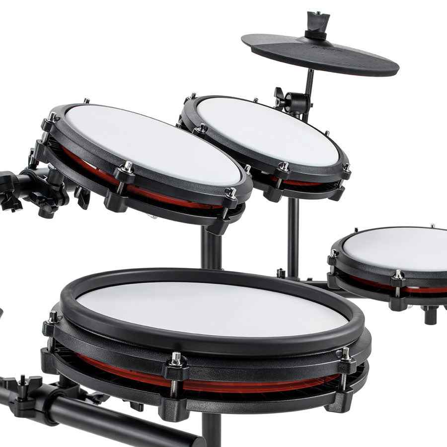 Alesis Nitro Max Kit Eight Piece Electronic Drum Kit with Mesh Heads and Bluetooth