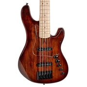 Cort GB-Fusion 5 String Bass Guitar - Antique Brown Burst