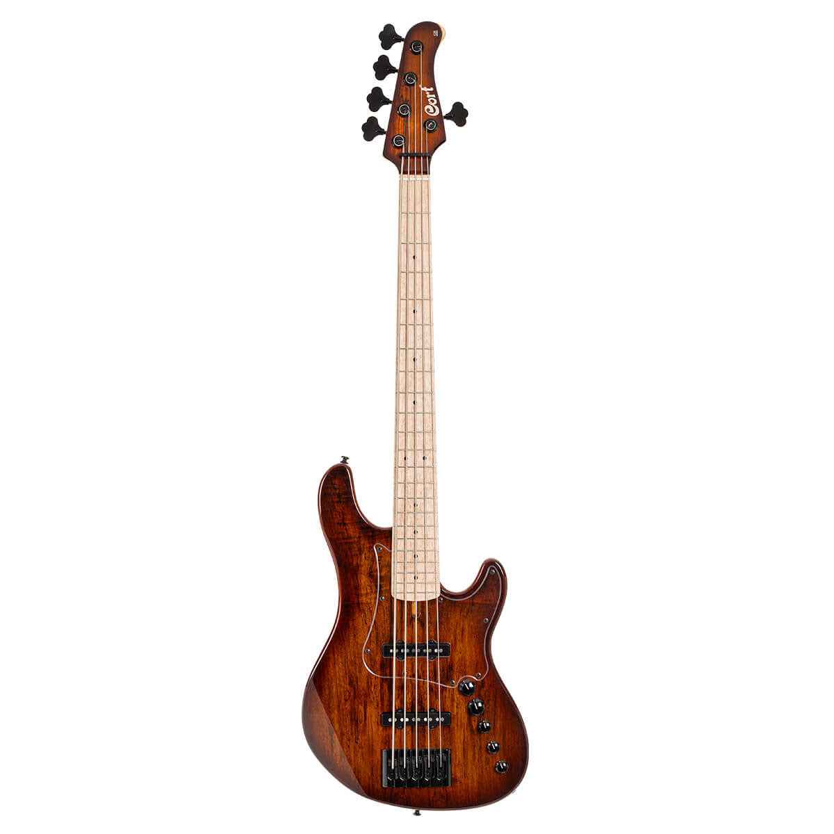 Cort GB-Fusion 5 String Bass Guitar - Antique Brown Burst