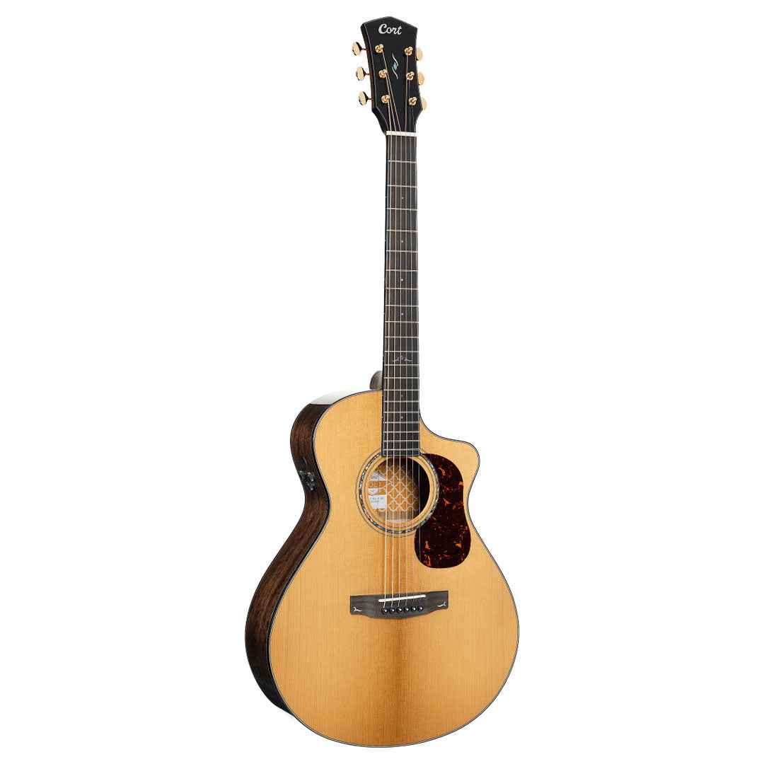Cort Gold-MC6 Ovangkol Trans Acoustic Guitar - Natural Gloss