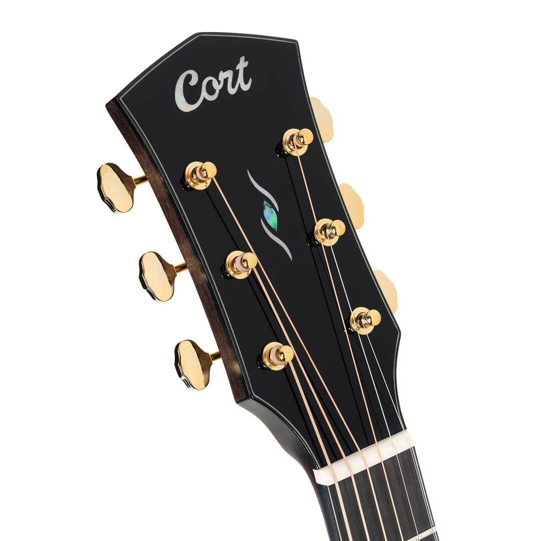 Cort Gold-MC6 Ovangkol Trans Acoustic Guitar - Natural Gloss