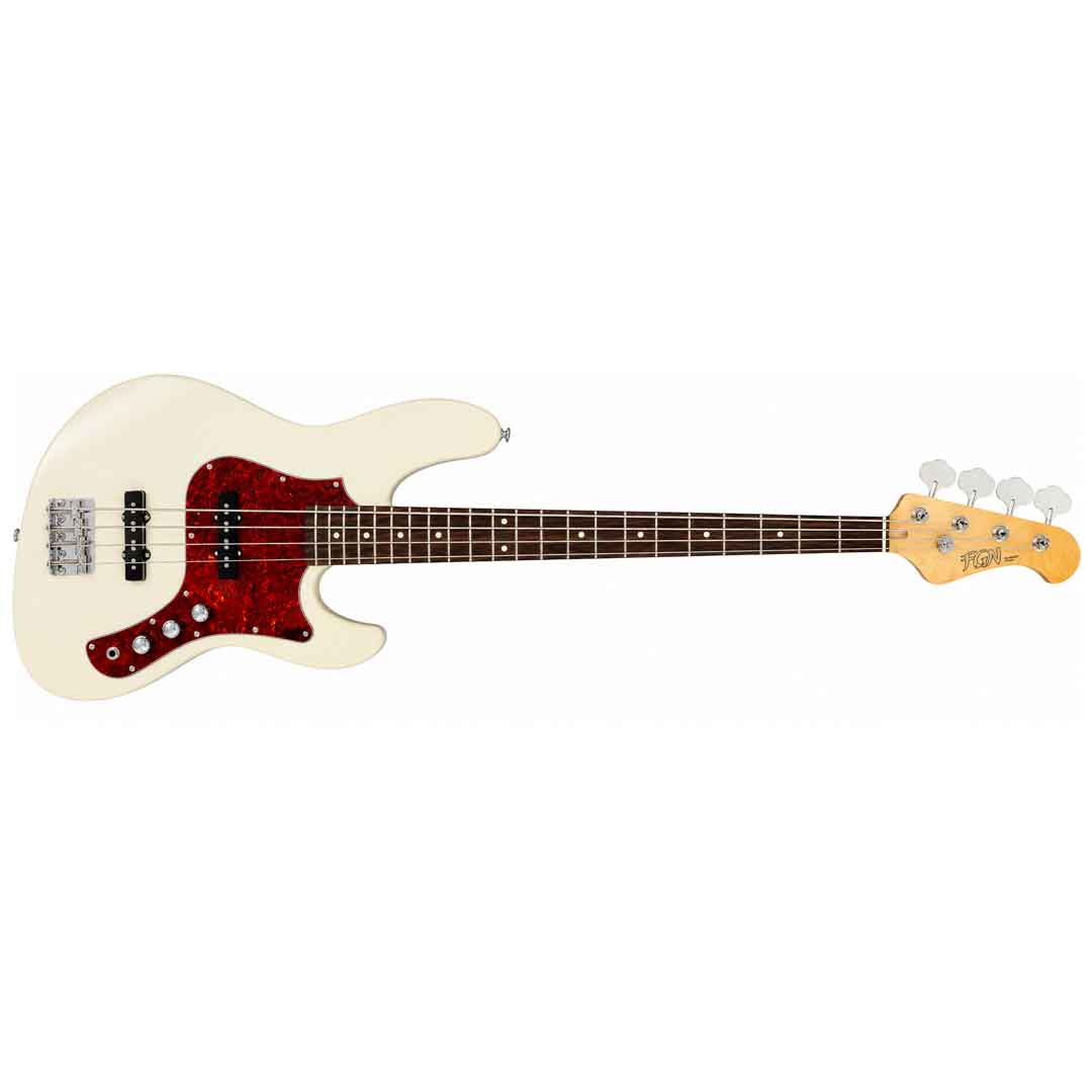 FGN BMJ2-R OLW 4-String Bass Guitar - Olympic White