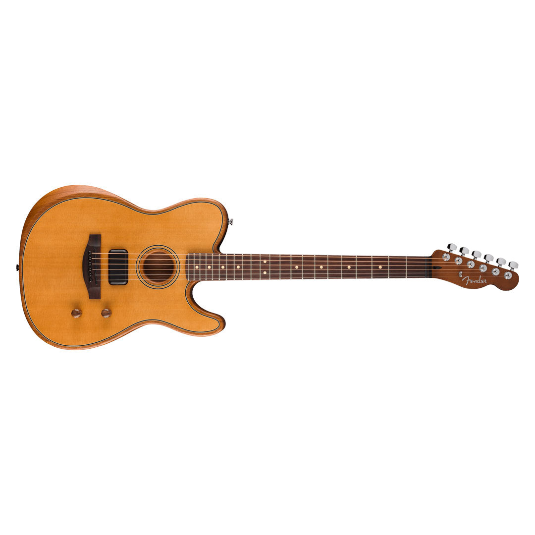 Fender Acoustasonic Standard Telecaster Electric Guitar 0973113534 - Aged Natural