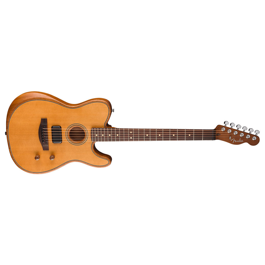 Fender Acoustasonic Standard Telecaster Electric Guitar 0973113534 - Aged Natural