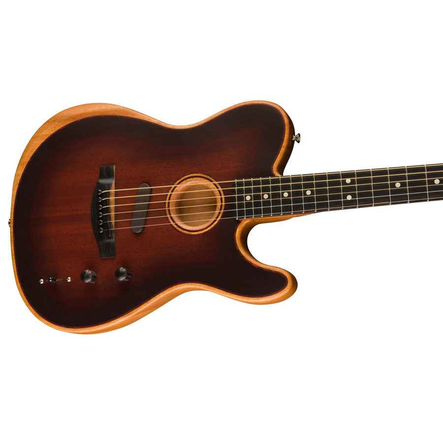 Fender American Acoustasonic Telecaster All-Mahogany Acoustic Electric Guitar 0972013137 With Bag