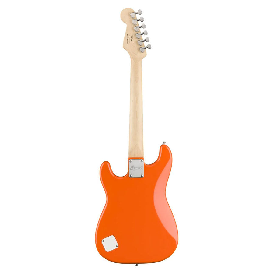 Fender Squier FSR Mini Stratocaster Electric Guitar With White Pickguard 0370121596 - Competition Orange