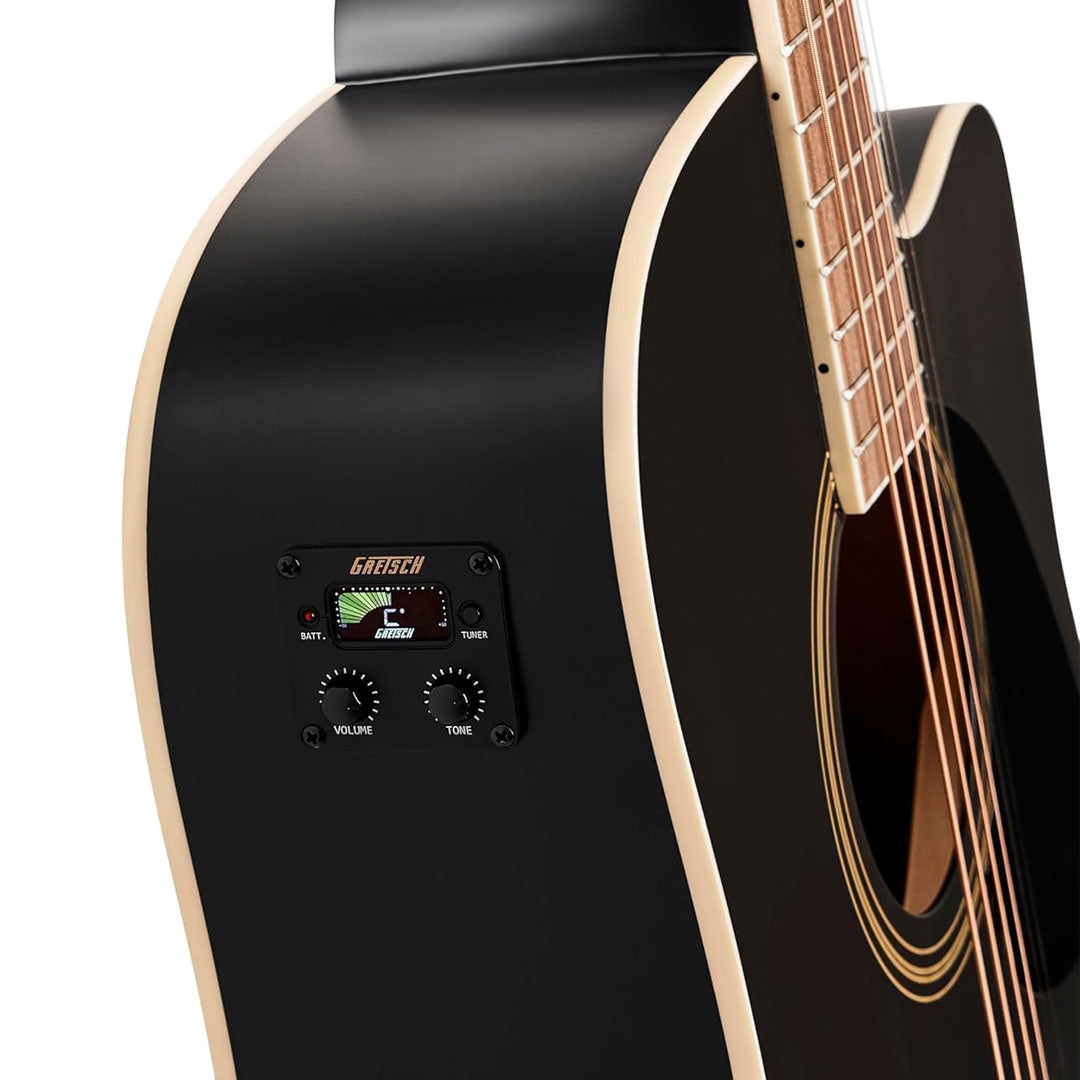 Gretsch Prelude D100CE Dreadnought Cutaway Electro Acoustic Guitar - Black