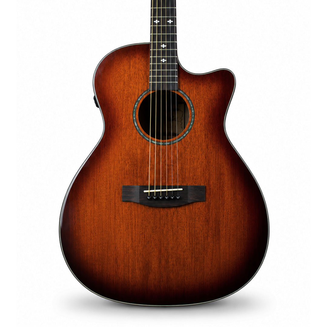 Hertz HZA4100 EQ Trans Acoustic Guitar - Mahogany