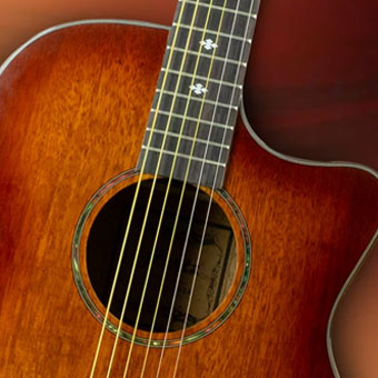 Hertz HZA4100 EQ Trans Acoustic Guitar - Mahogany