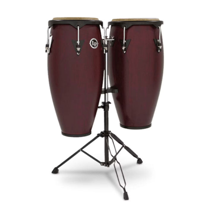 Latin Percussion LP646NY-DW City Series Wood Conga Set with Stand