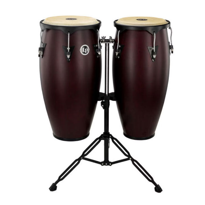Latin Percussion LP646NY-DW City Series Wood Conga Set with Stand