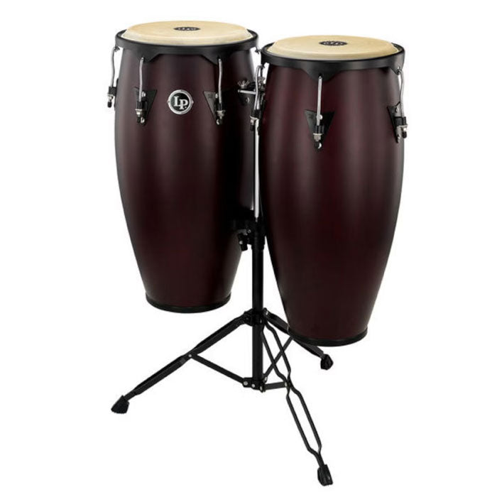 Latin Percussion LP646NY-DW City Series Wood Conga Set with Stand