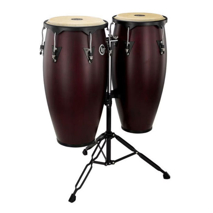 Latin Percussion LP646NY-DW City Series Wood Conga Set with Stand
