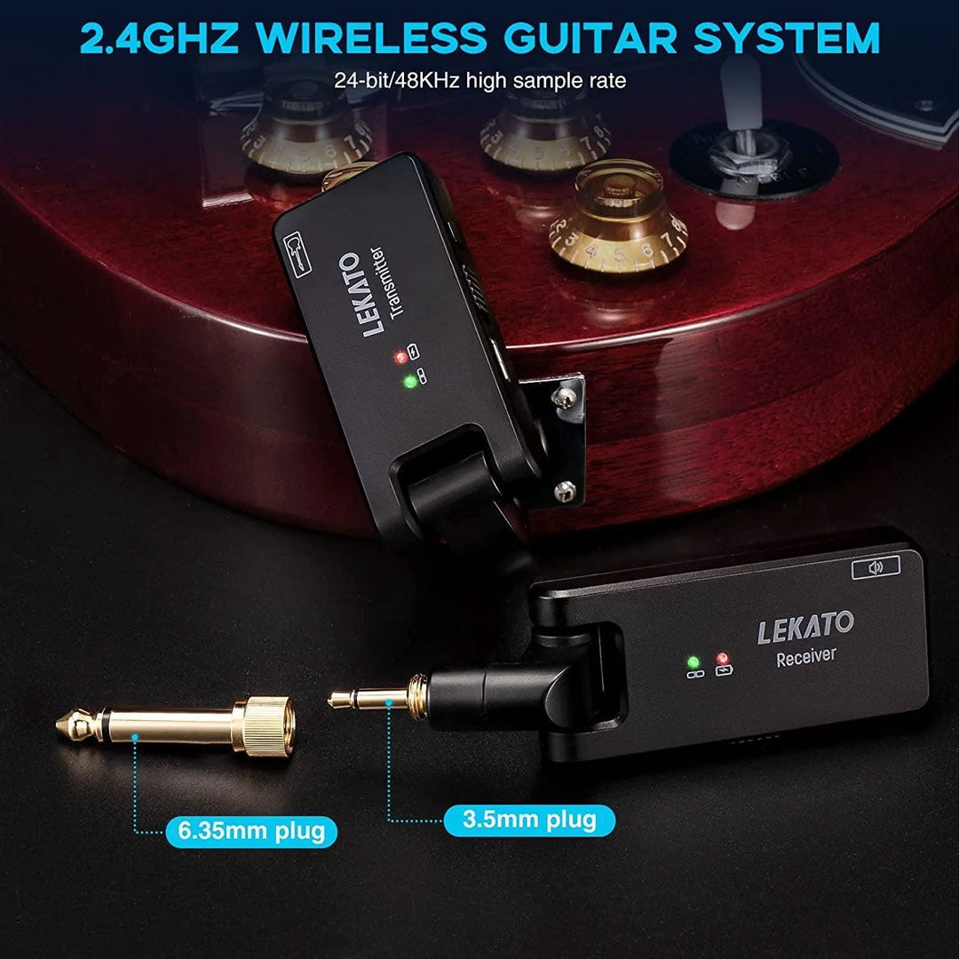 Lekato WS-100 2.4G Guitar Wireless System M02588 with Charging Box