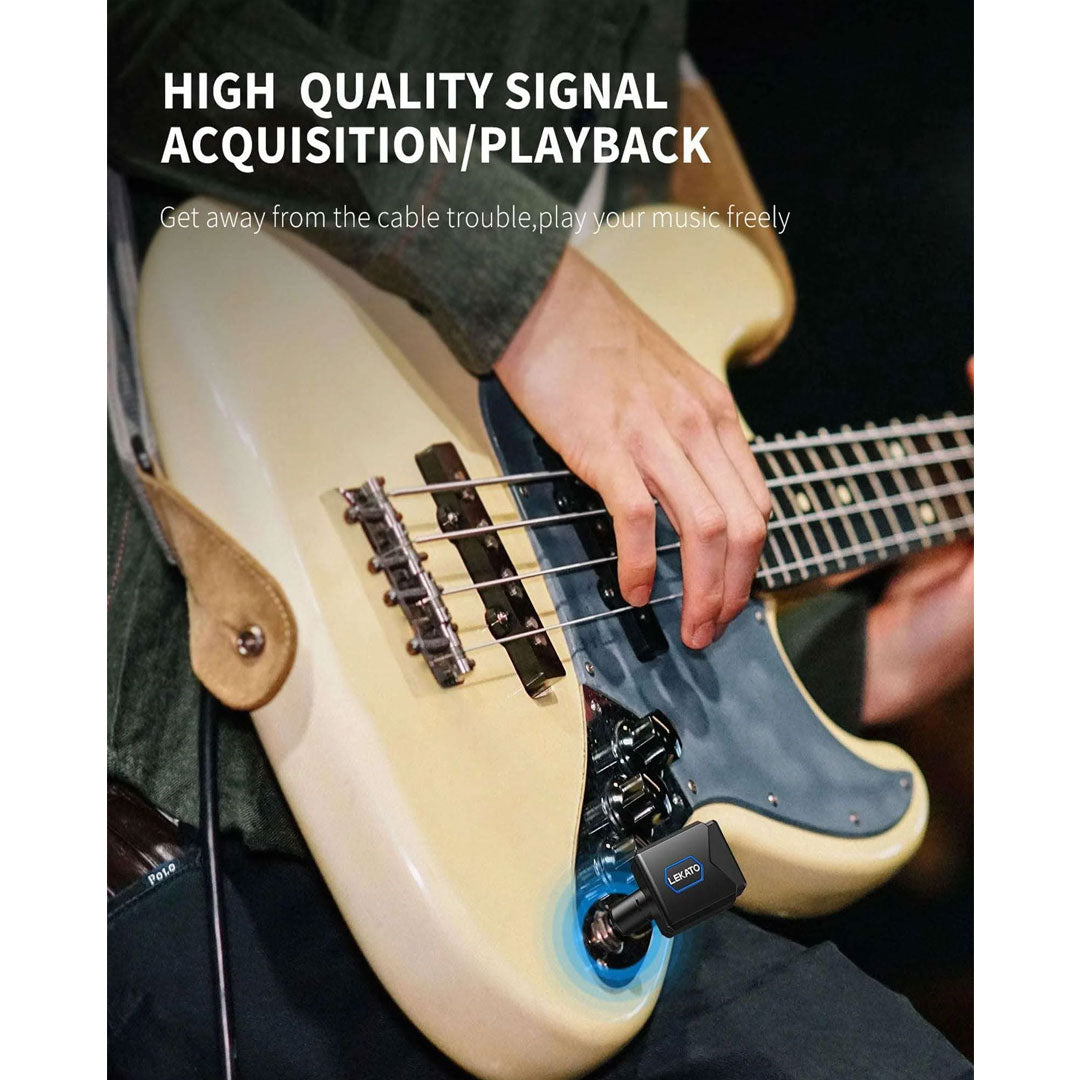 Lekato M03095 JW-06 5.8GHz Wireless Guitar System with Charging Box
