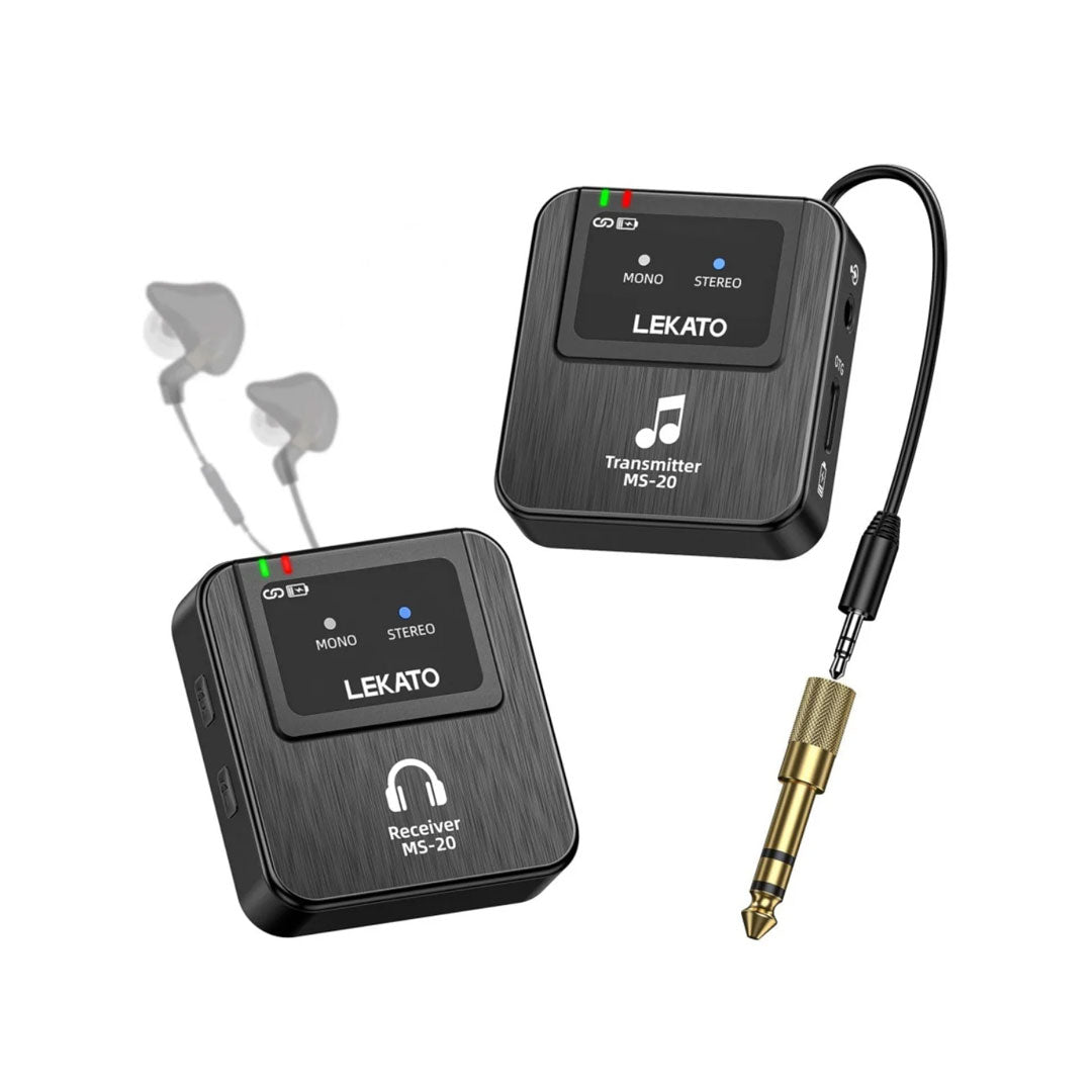 Lekato M03445BK Wireless In Ear Monitor System With Charge Case