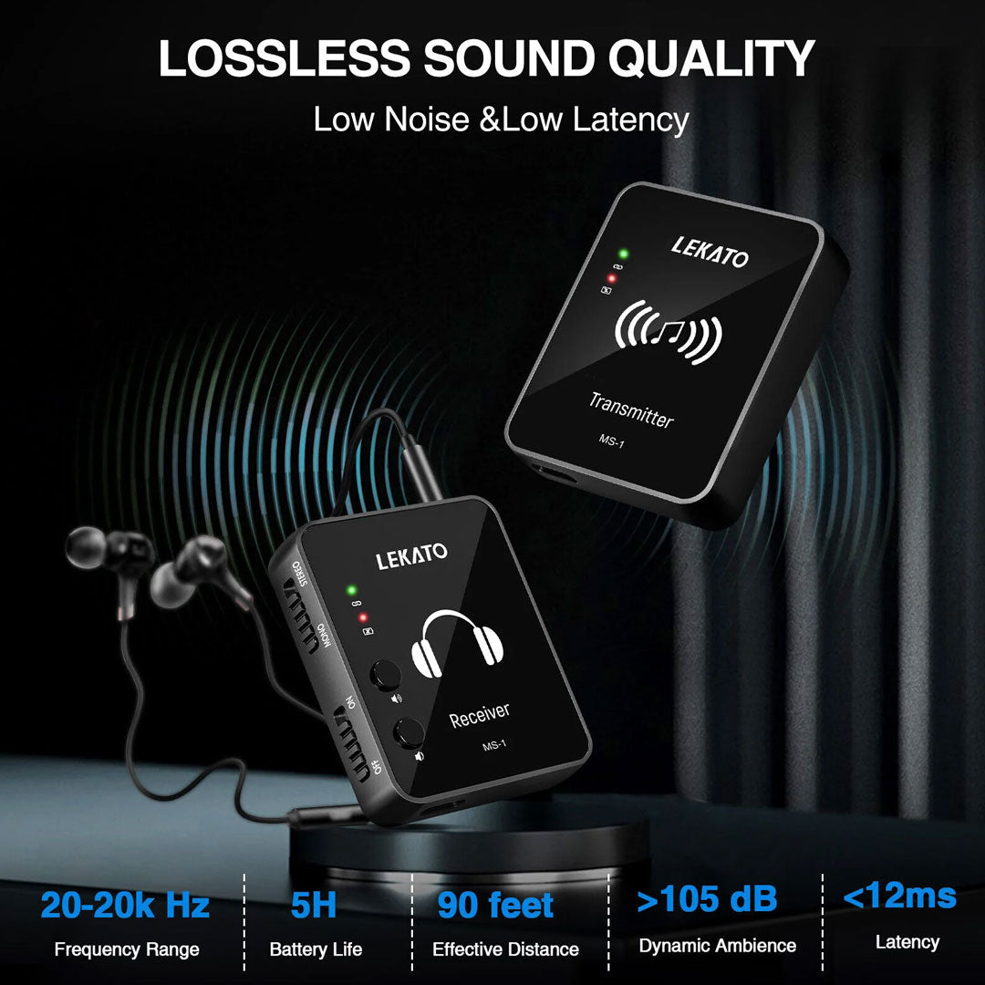 Lekato MS-1 Wireless In-Ear Monitor System M02046N