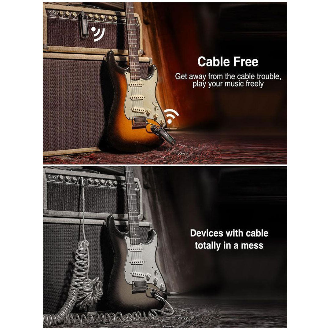Lekato WS-70 UHF Guitar Wireless System 70 Channel M01476BL