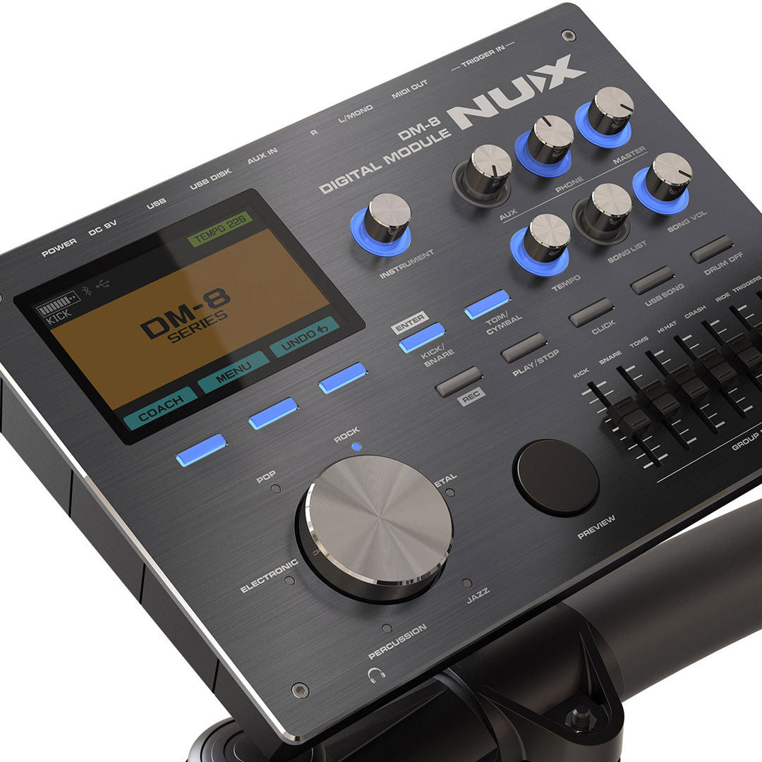 NUX DM-8 Flagship Digital Drum Kit for Stage Performance and Studio