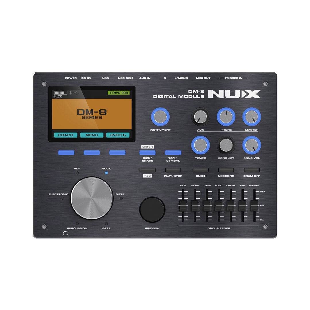 NUX DM-8 Flagship Digital Drum Kit for Stage Performance and Studio