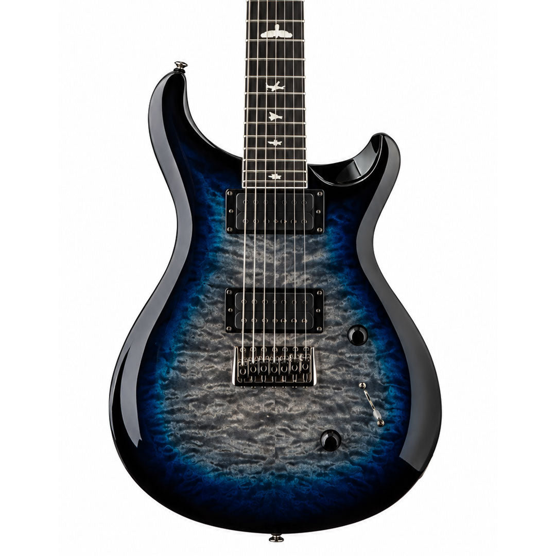 PRS SE Mark Holcomb MH74QEXEB1 HL 7-String Electric Guitar 116257 - Holcomb Blue Burst