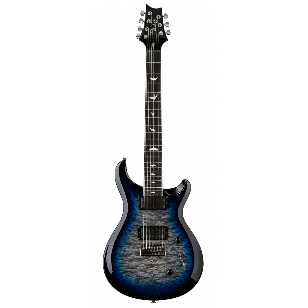 PRS SE Mark Holcomb MH74QEXEB1 HL 7-String Electric Guitar 116257 - Holcomb Blue Burst