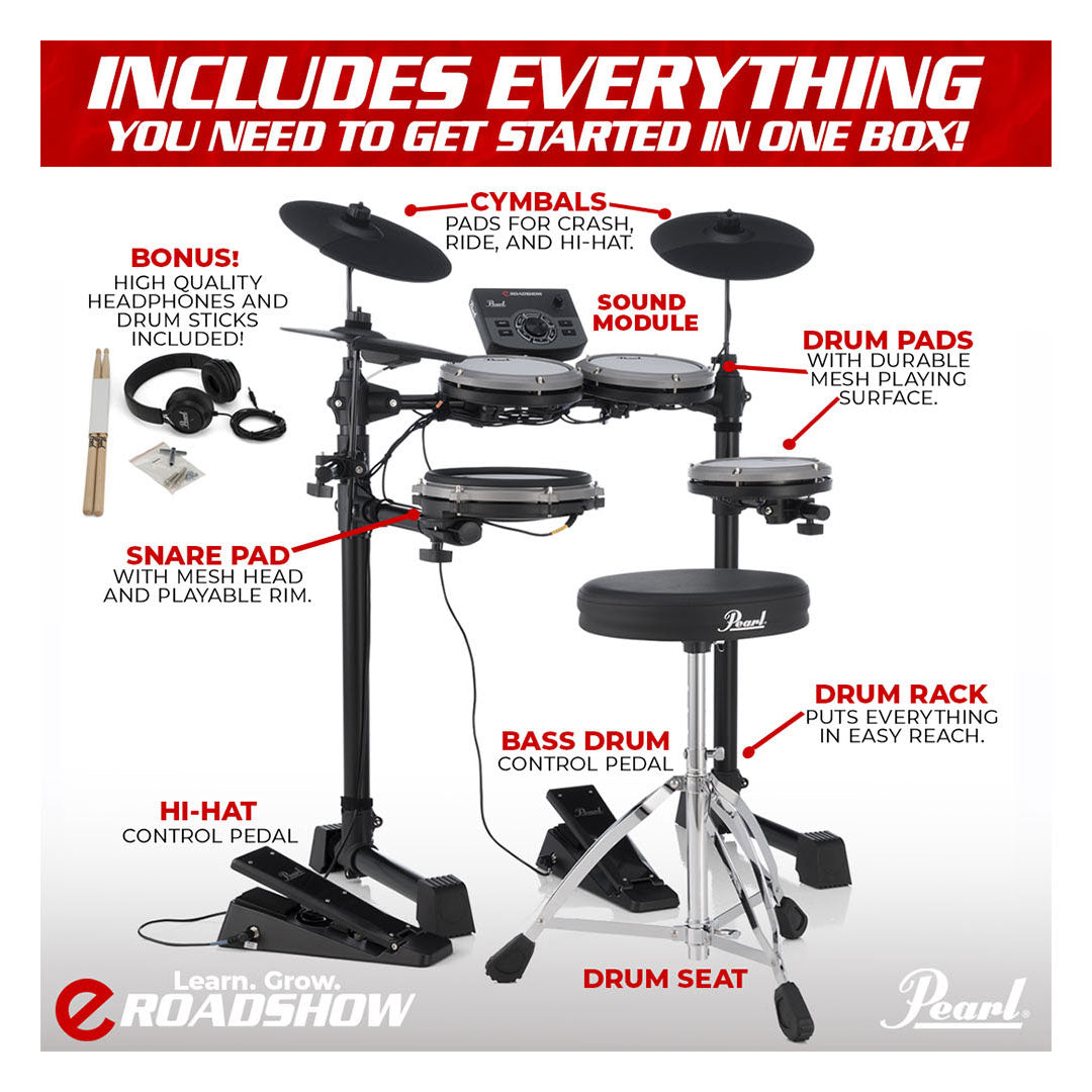 Pearl E Roadshow ERS1000IN Electronic Drum Kit