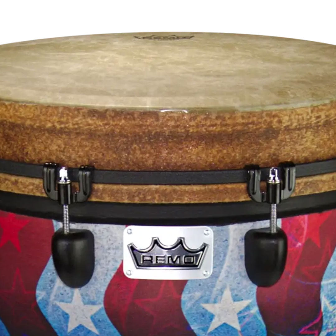 Remo DJ-0014-31 14 inch Mondo Djembe - Jubilee Red