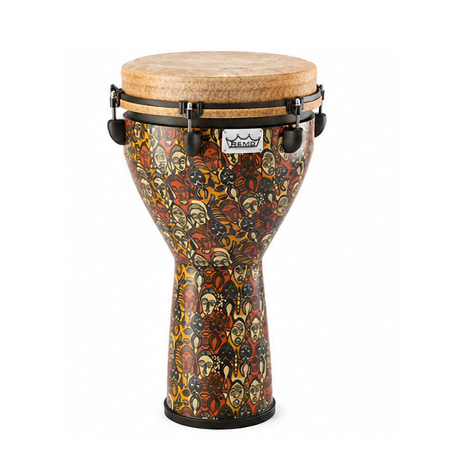 Remo DJ-0012-LM Multi Mask 12 Inch Djembe Designer Series Key Tuned