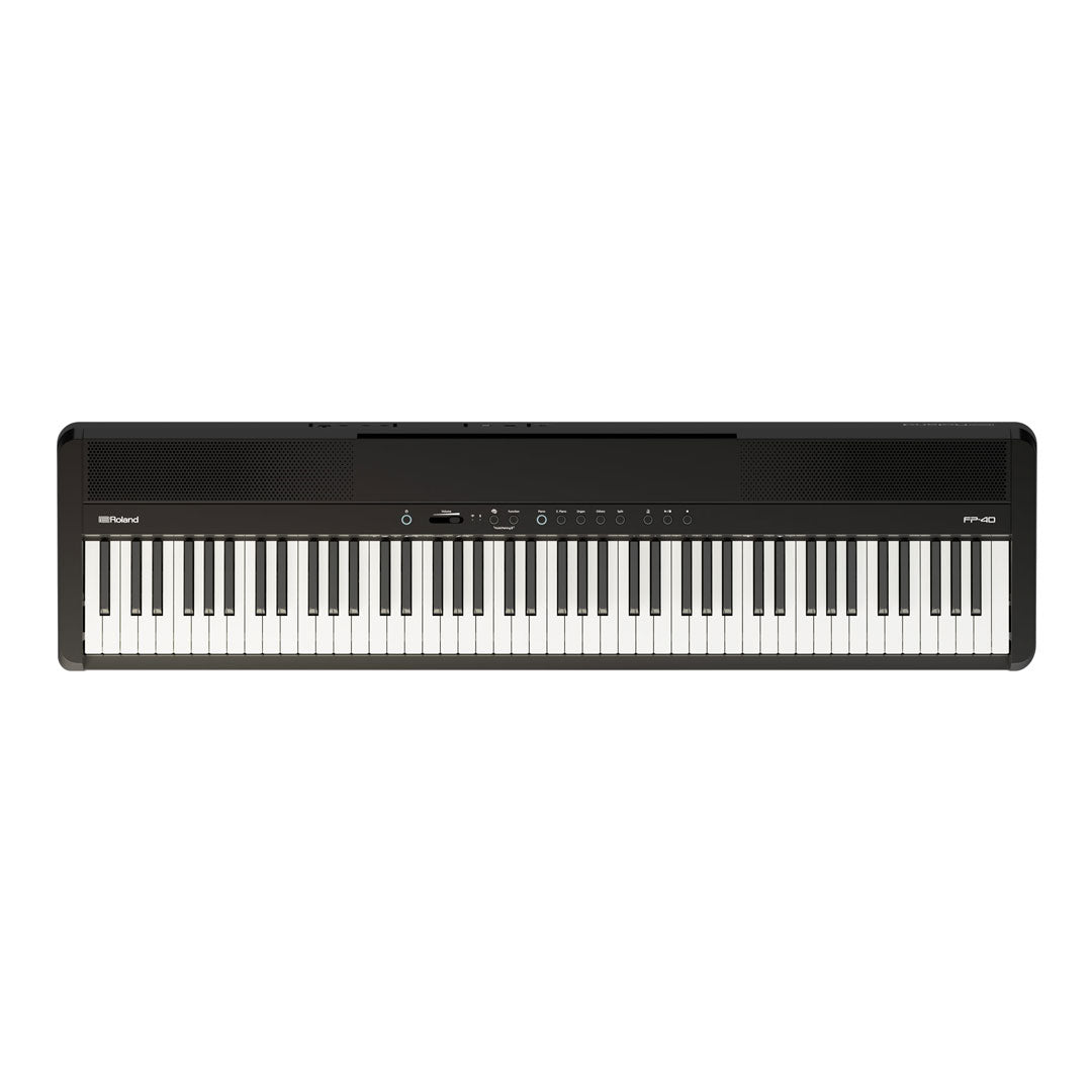 Roland FP-40 88-Key Digital Piano With Stand KSF-40BK and Pedal KPD-70 - Black