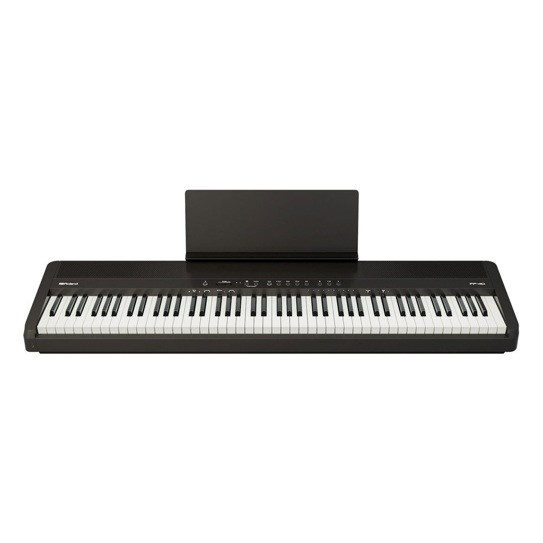 Roland FP-40 88-Key Digital Piano With Stand KSF-40BK and Pedal KPD-70 - Black