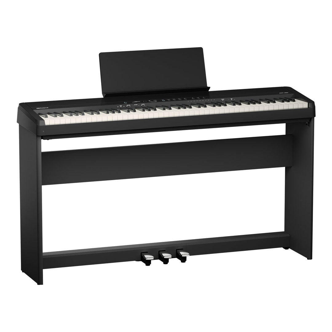 Roland FP-40 88-Key Digital Piano With Stand KSF-40BK and Pedal KPD-70 - Black