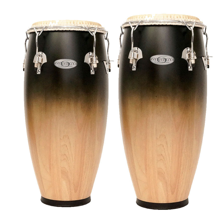 Toca 2350-CF 10-inch 11-inch Synergy Deluxe Conga Set With Stand - Coffee Fade
