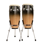 Toca 2350-CF 10-inch 11-inch Synergy Deluxe Conga Set With Stand - Coffee Fade