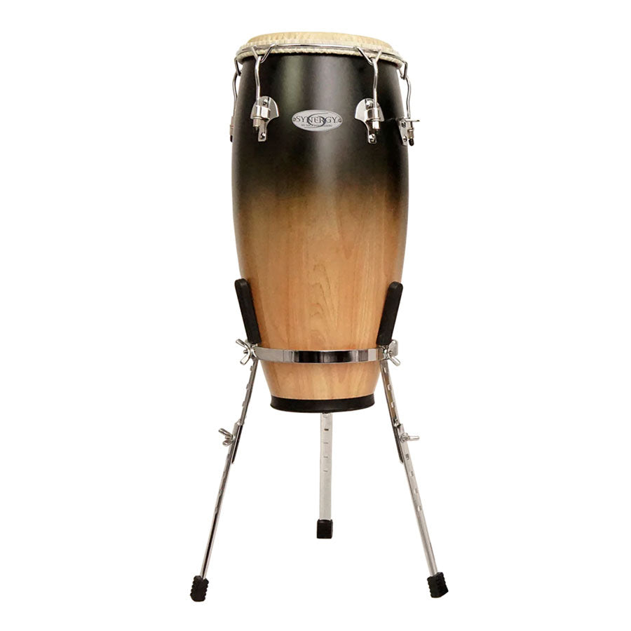 Toca 2350-CF 10-inch 11-inch Synergy Deluxe Conga Set With Stand - Coffee Fade