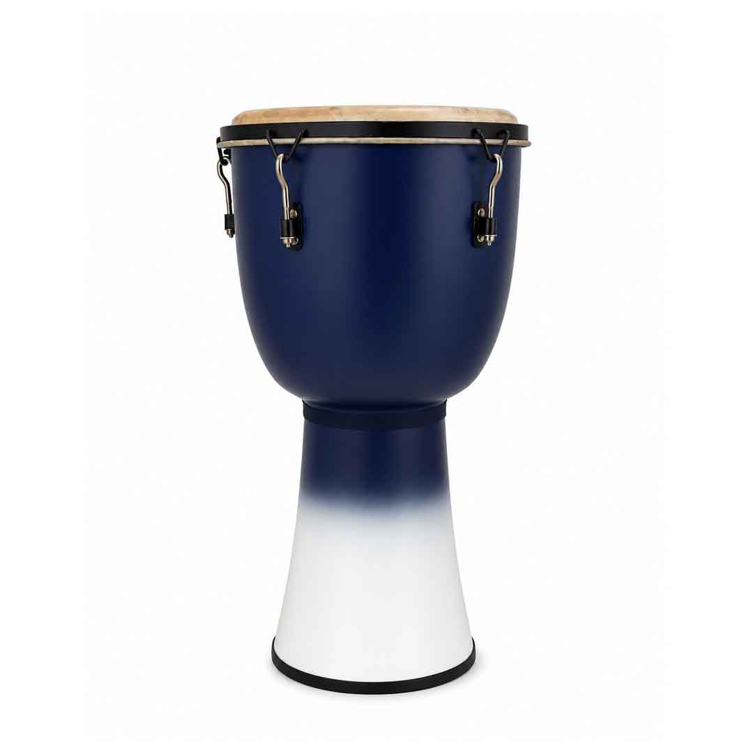 Tycoon Percussion TFJ-12 BW Star Glass Key Tuned Djembe - Blue White