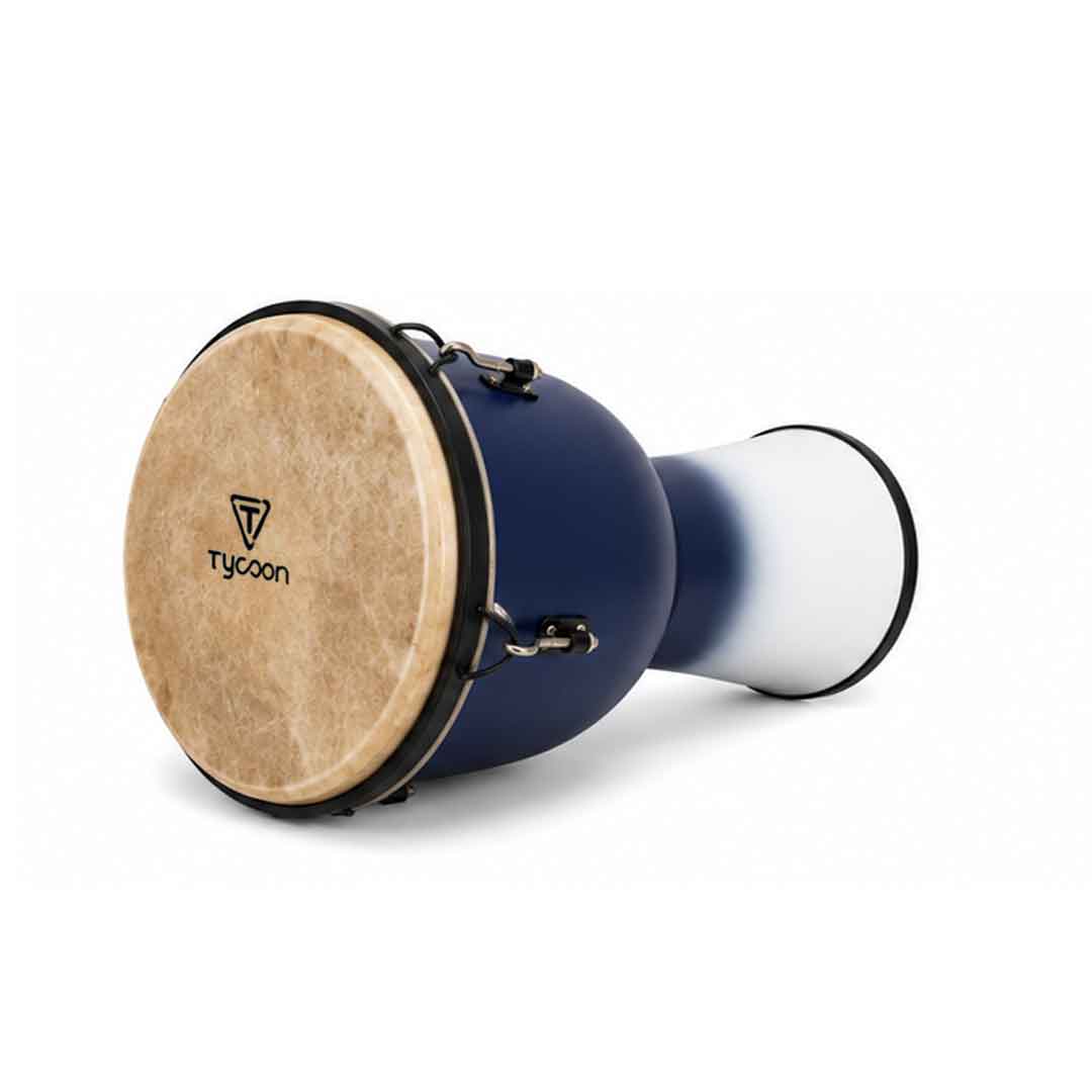 Tycoon Percussion TFJ-12 BW Star Glass Key Tuned Djembe - Blue White