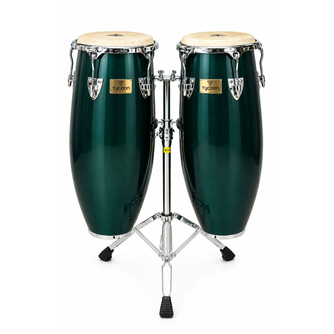 Tycoon TC-901C GSP-D Double Conga Set - Glossy Green Spectrum