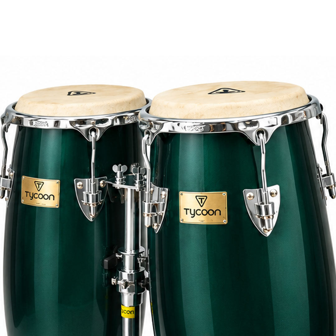 Tycoon TC-901C GSP-D Double Conga Set - Glossy Green Spectrum