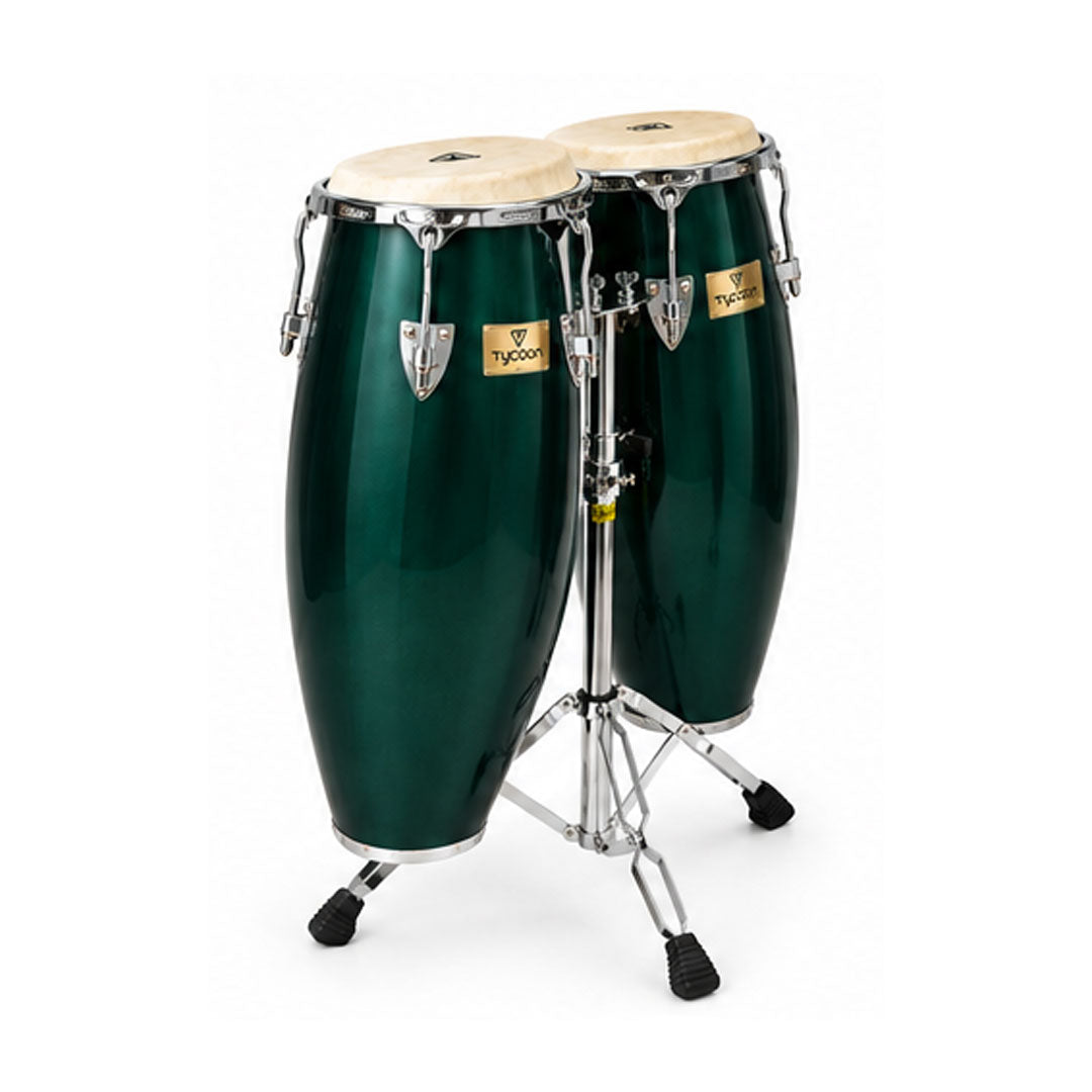Tycoon TC-901C GSP-D Double Conga Set - Glossy Green Spectrum