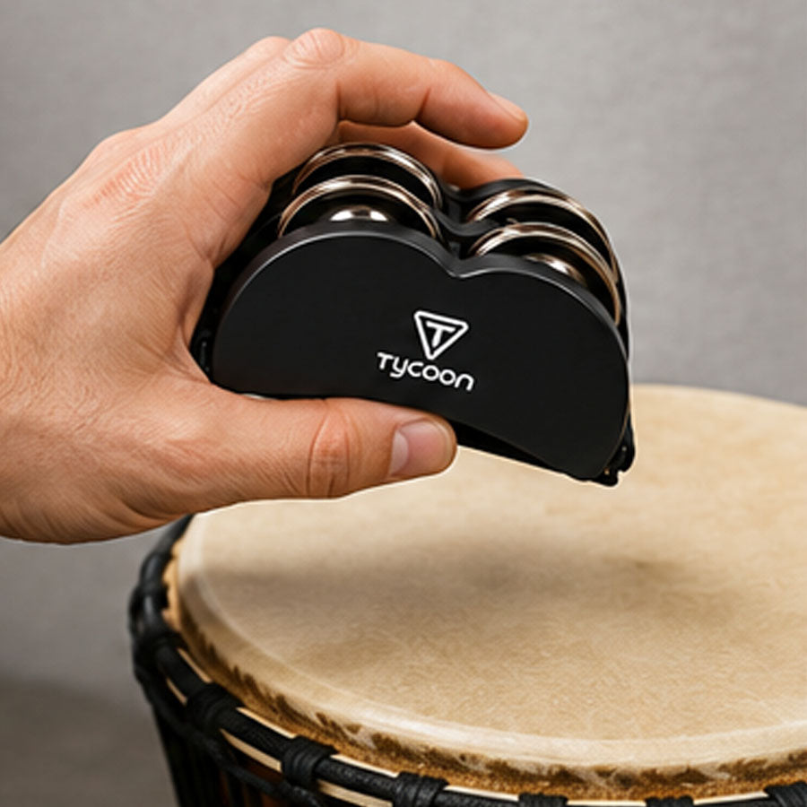 Tycoon TFTB-BS Foot Tambourine With Bright Steel Jingles