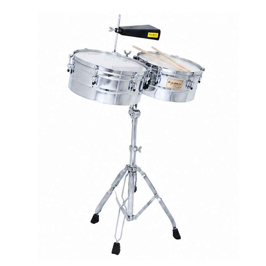 Tycoon TTI-1314 C 13 Inch & 14 Inch Chrome Shell Timbales