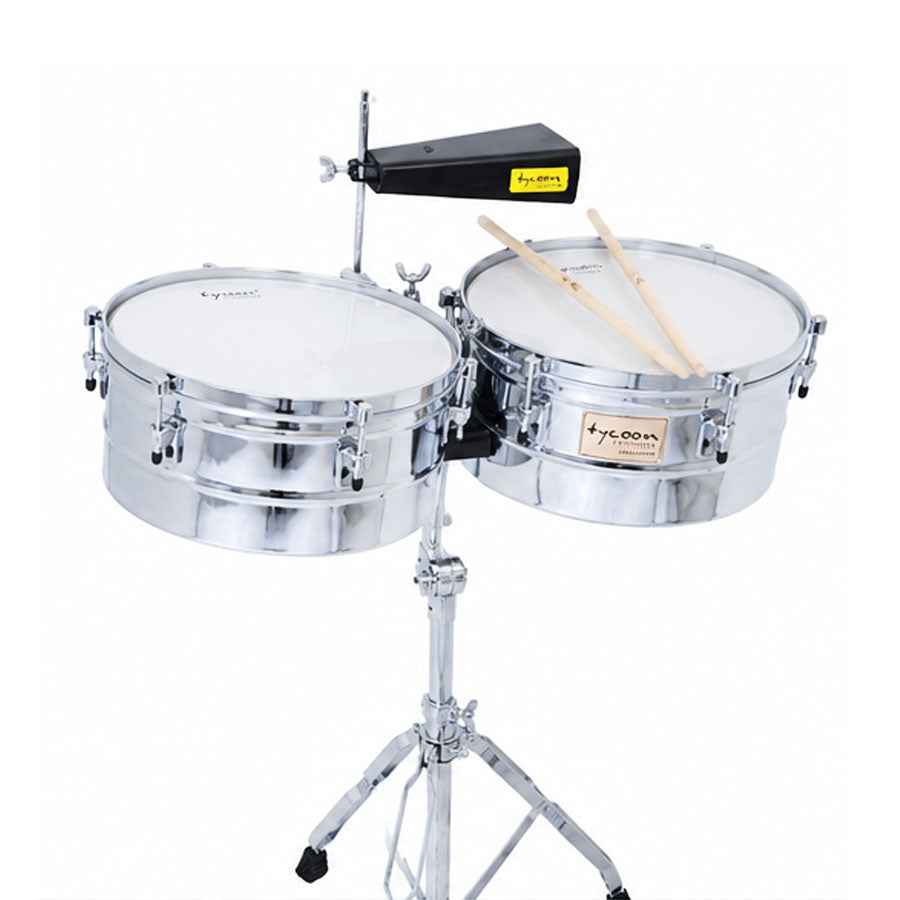 Tycoon TTI-1314 C 13 Inch & 14 Inch Chrome Shell Timbales