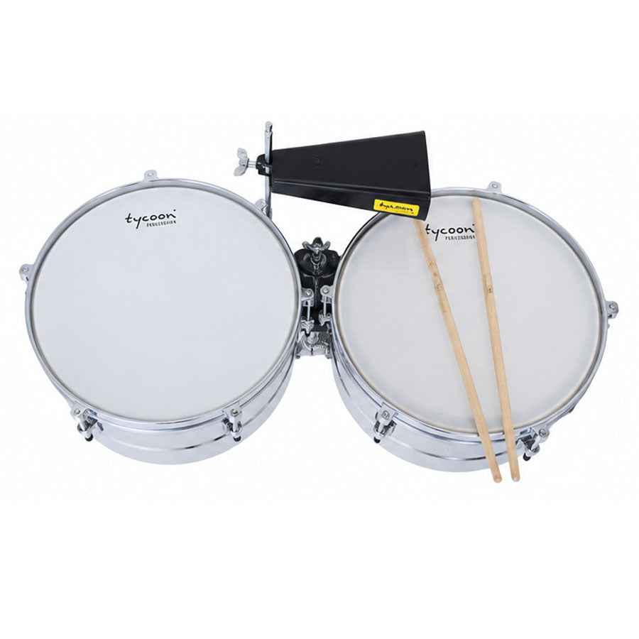 Tycoon TTI-1314 C 13 Inch & 14 Inch Chrome Shell Timbales