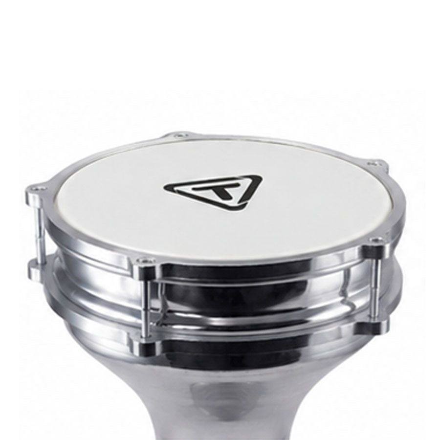 Tycoon TDA-ALP Aluminum Darbuka With Built-In Tambourine