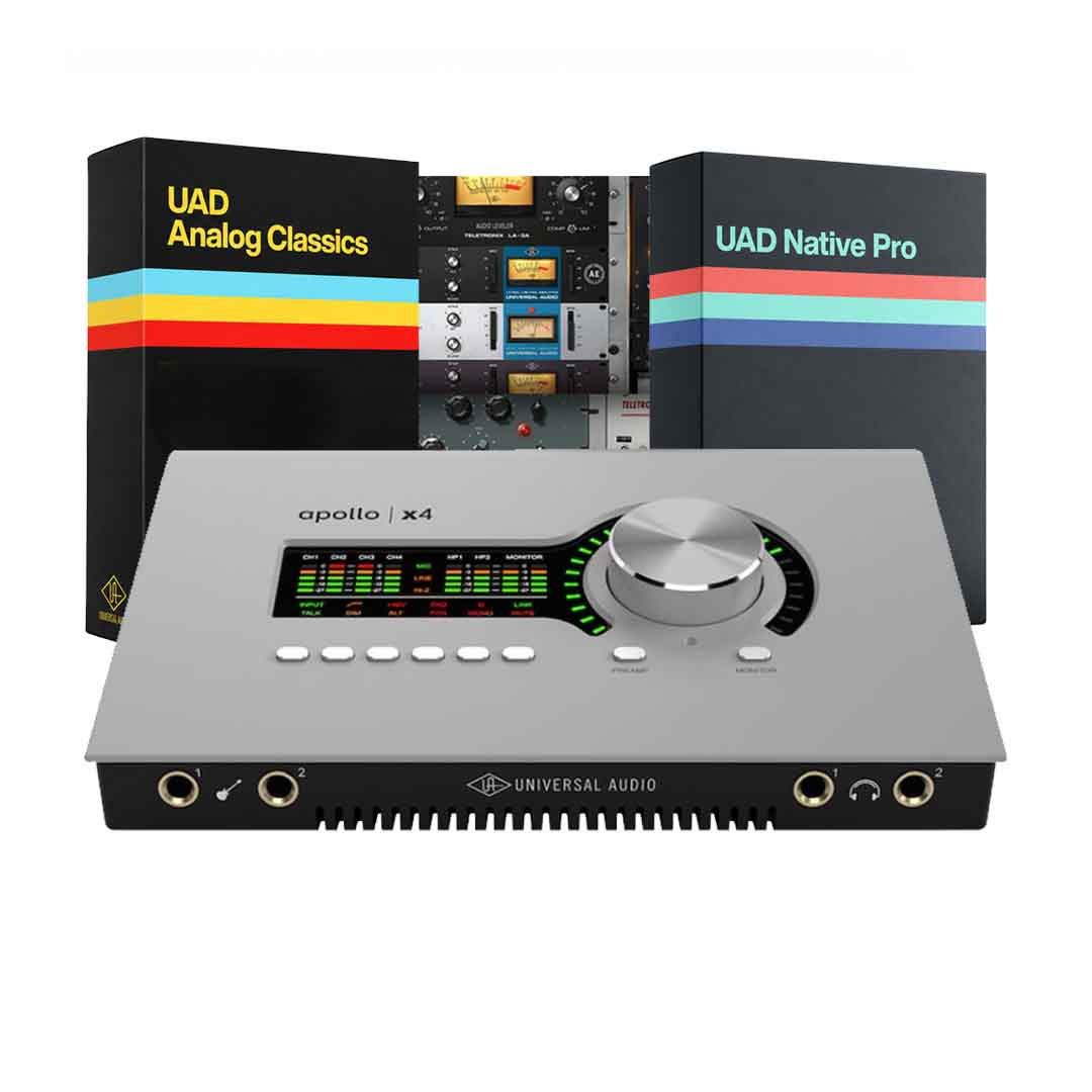 Universal Audio Apollo x4 Gen 2 Essentials+ Edition Audio Interface With UAD Analog Classics + UAD Native Pro