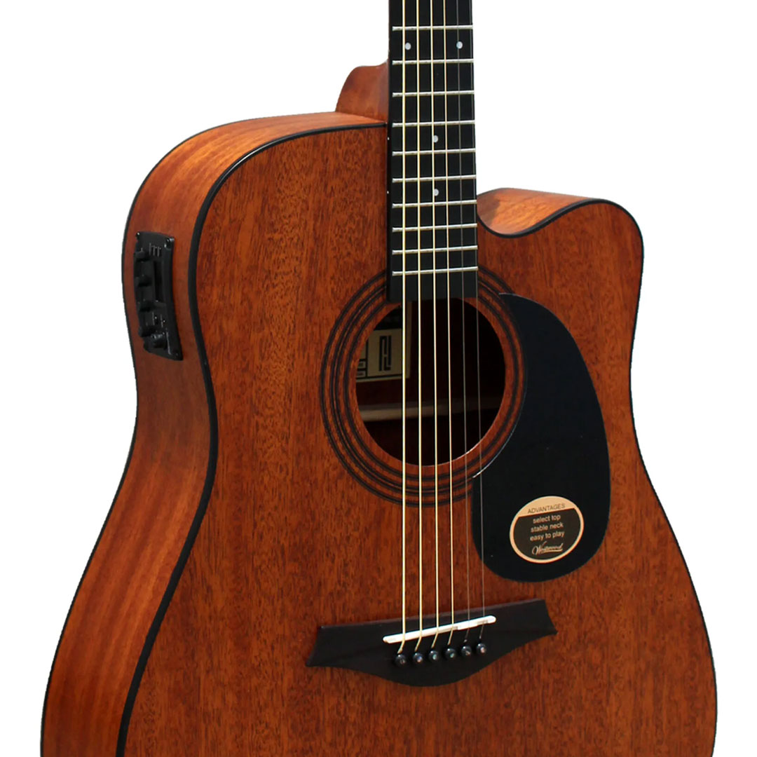 Westwood DC-8E M 41-inch Dreadnought Electro Acoustic Guitar - Mahogany